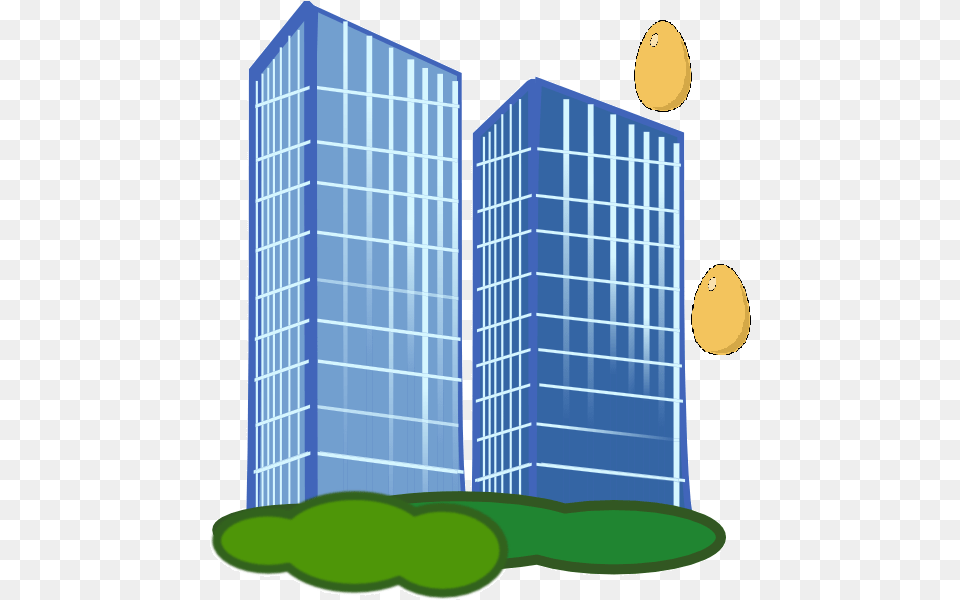 Clipart Royalty Library Puzzles Two Eggs And A Building Clipart Transparent Background, Architecture, Skyscraper, Office Building, High Rise Free Png Download