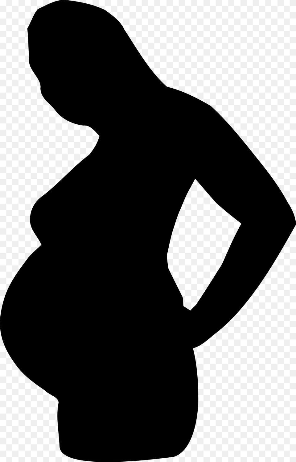Clipart Royalty Library Women Silhouette At Getdrawings Pregnant Woman Background, Gray Free Transparent Png