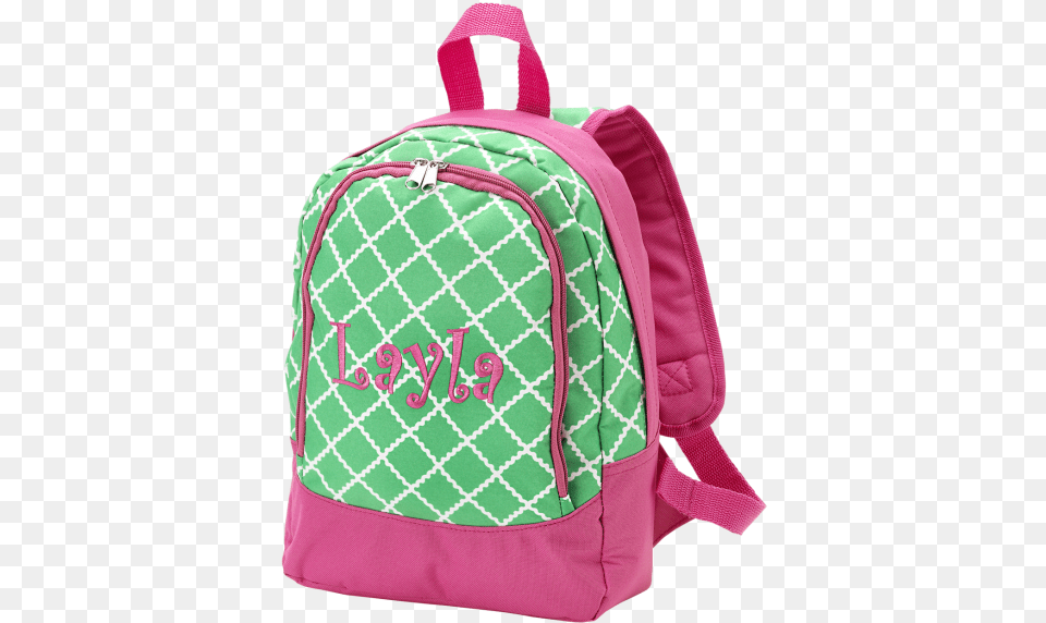 Clipart Royalty Stock Monogrammed Preschool Green Capsule, Backpack, Bag Free Png Download