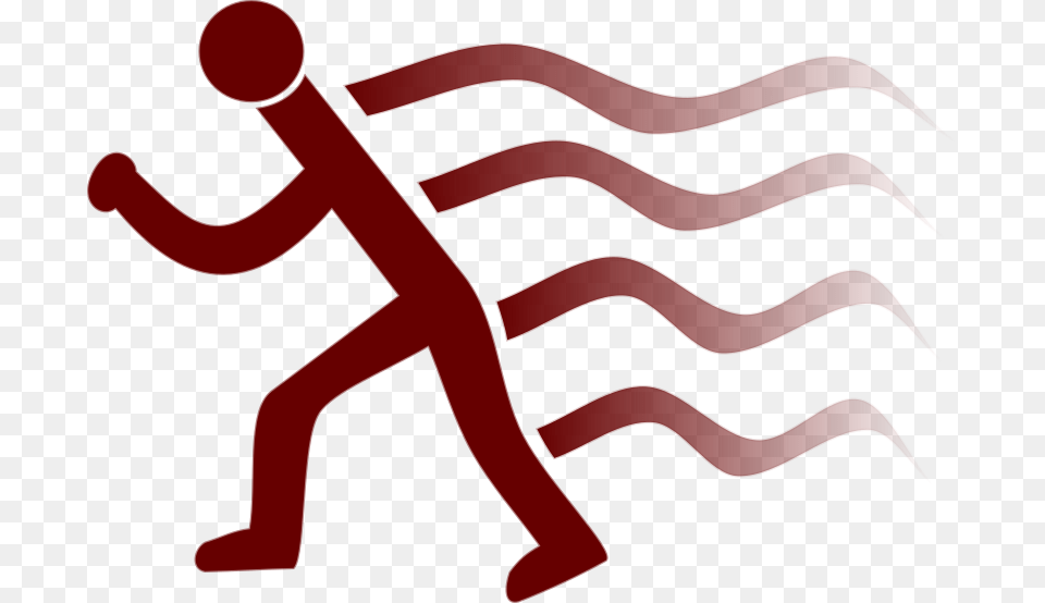 Clipart Runner Simple With Wake Marks Free Png