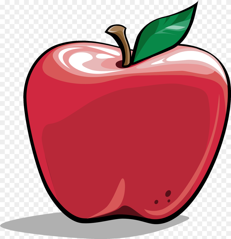 Clipart School Apple Transparent Apple Gif Transparent Background, Food, Fruit, Plant, Produce Png Image