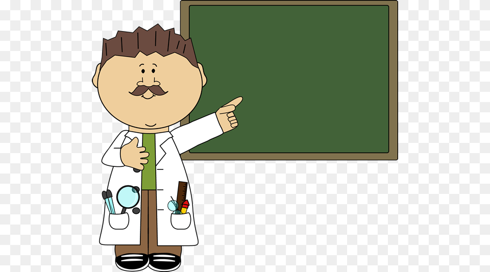 Clipart Science Teacher, Blackboard, Baby, Person, Face Free Png Download