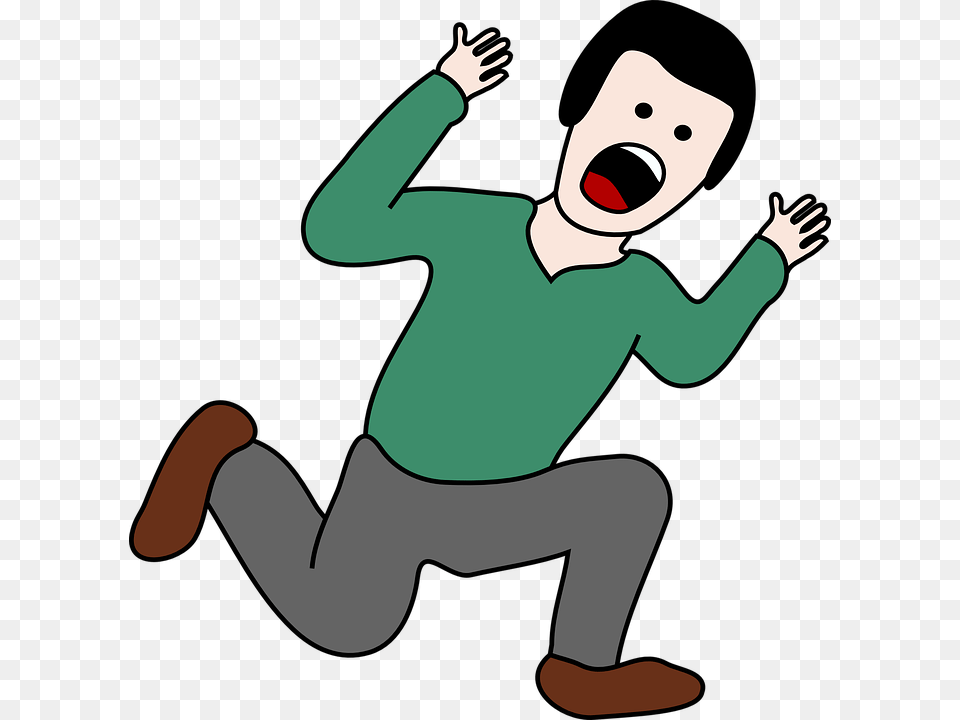 Clipart Screaming Man Clip Art Images, Baby, Person, Clothing, Pants Free Transparent Png