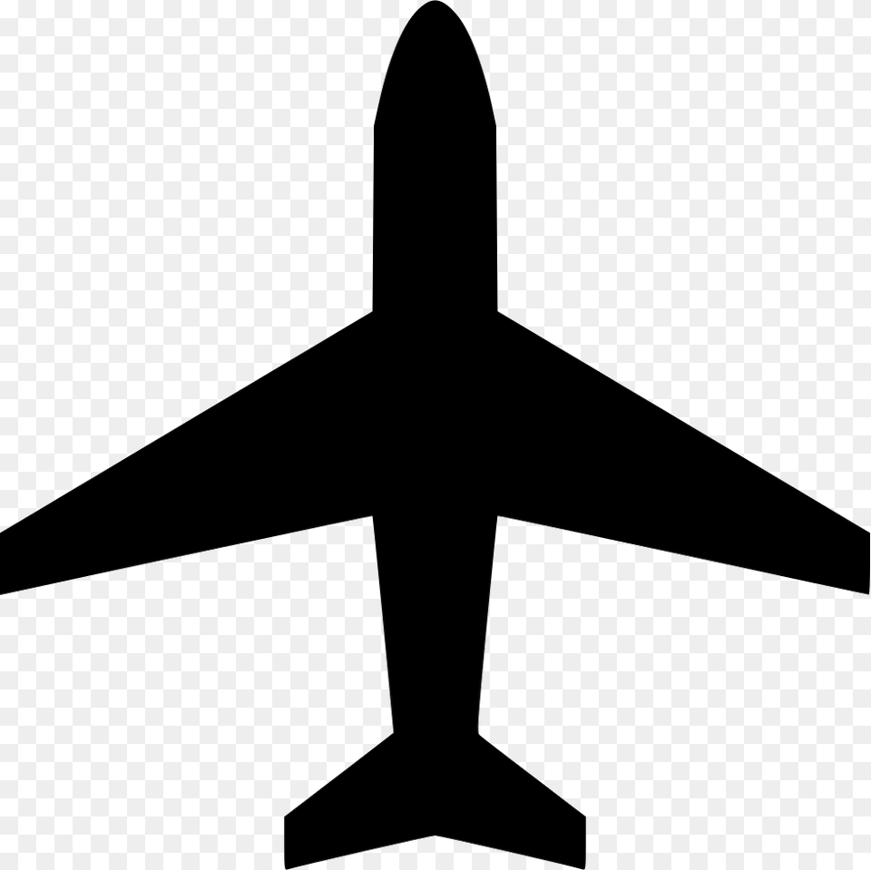 Clipart Shapes Airplane Airplane Mode Icon, Silhouette, Aircraft, Airliner, Transportation Png Image