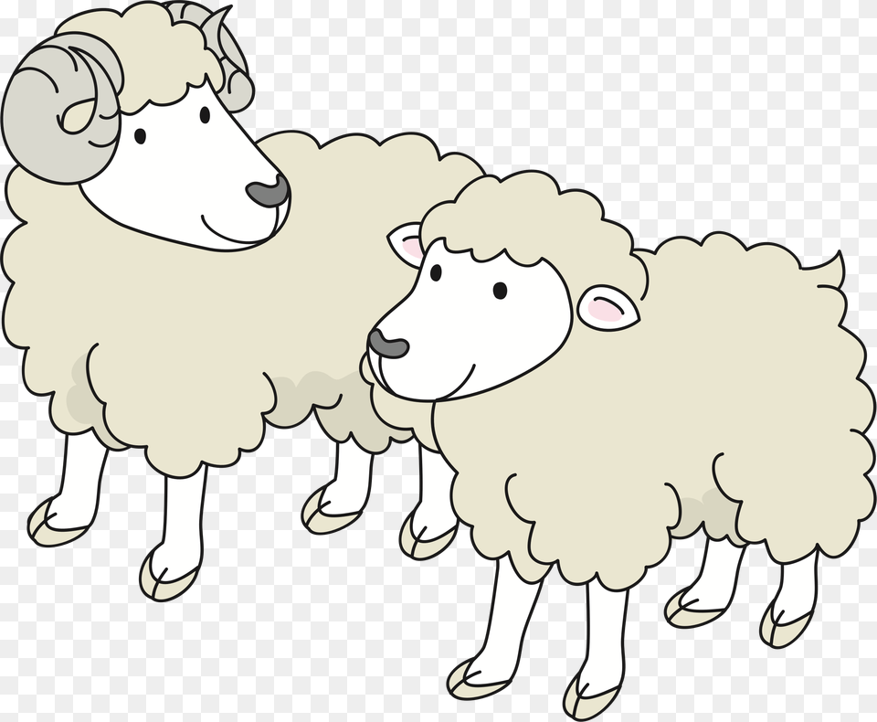 Clipart Sheep Sheep Clipart, Livestock, Animal, Mammal, Pig Free Png