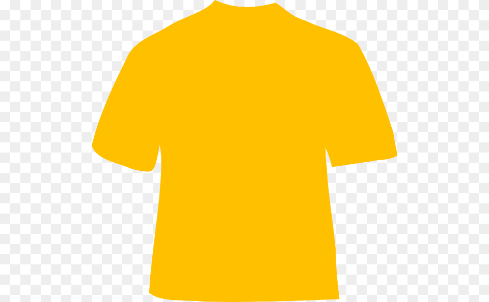 Clipart Shirt Orange Shirt Yellow Gold Shirt Template, Clothing, T-shirt Free Png Download