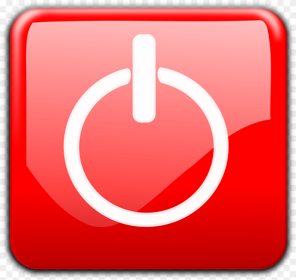 Clipart Shutdown Button Shut Down Button, Sign, Symbol, First Aid Free Transparent Png