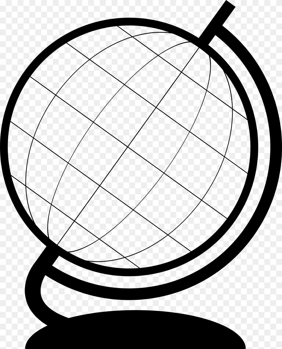 Clipart Simple Globe Clipart, Gray Free Png Download