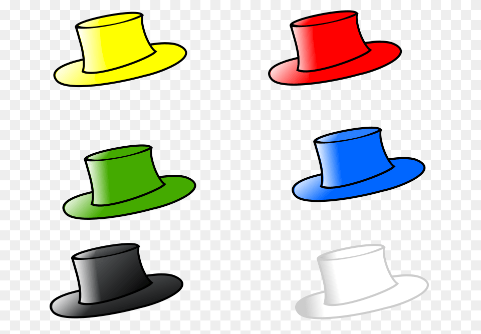 Clipart Six Hats Kattekrab, Clothing, Hat, Sun Hat Free Png Download