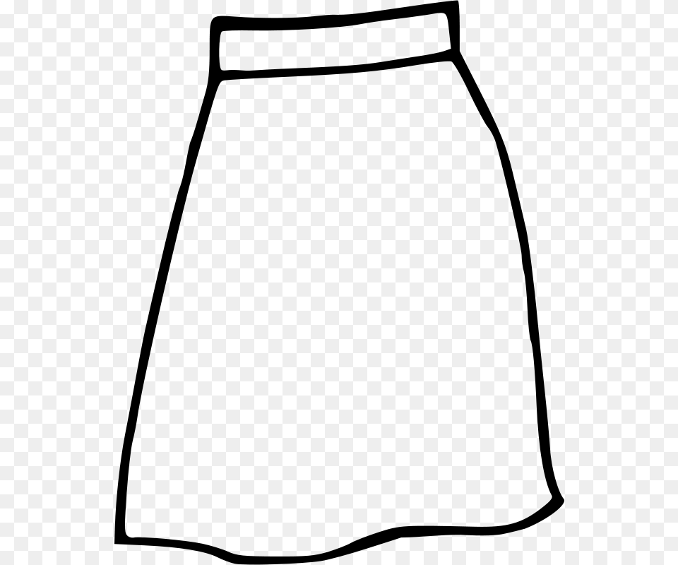 Clipart Skirt Mireille, Gray Free Transparent Png