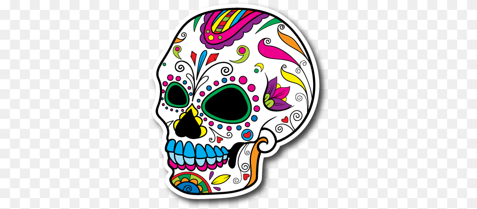 Clipart Skull Color, Art, Doodle, Drawing Png