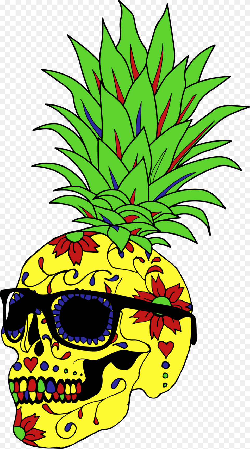 Clipart Skull Pineapple Pineapple Skull, Plant, Art, Graphics, Produce Free Transparent Png