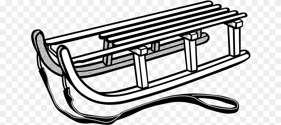 Clipart Sledge Lineart Sled Clipart Png Image