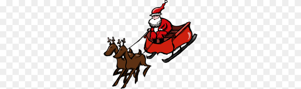 Clipart Sleigh Ride, Nature, Outdoors, Sled, Snow Free Png Download