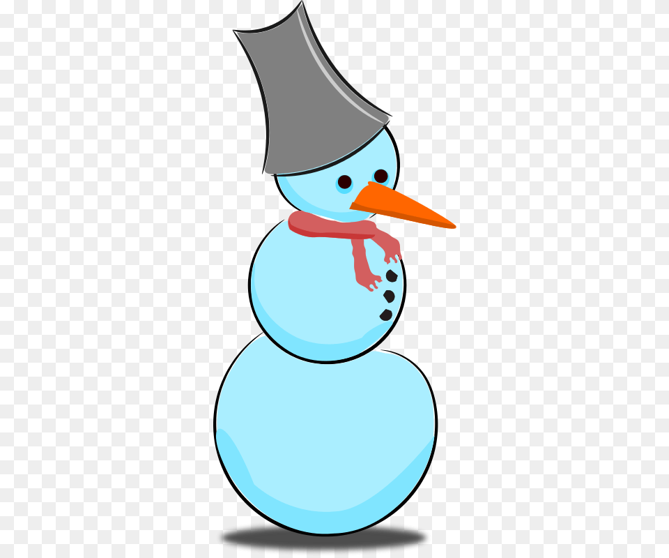 Clipart Snowman Arking, Nature, Outdoors, Winter, Snow Free Png