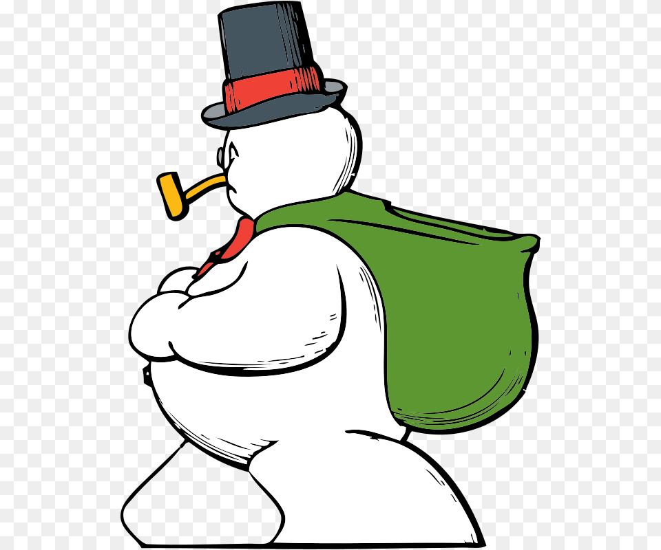 Clipart Snowman Side View Johnny Automatic, Clothing, Hat, Adult, Male Png