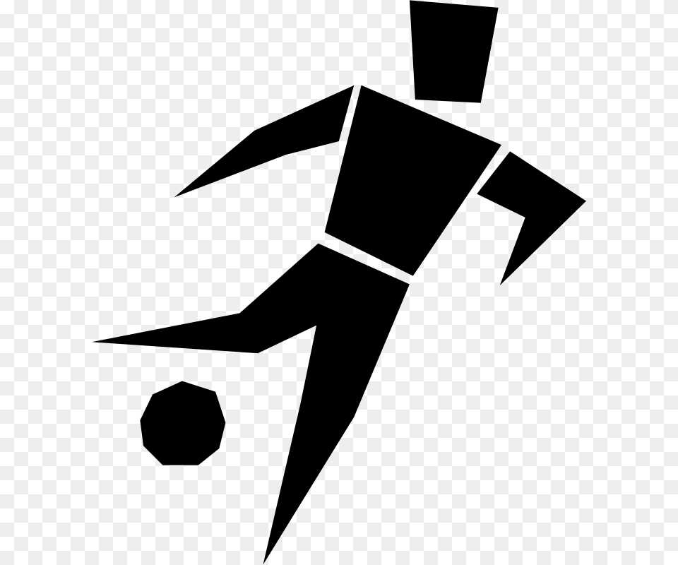 Clipart Soccer Player Cargames, Gray Free Transparent Png