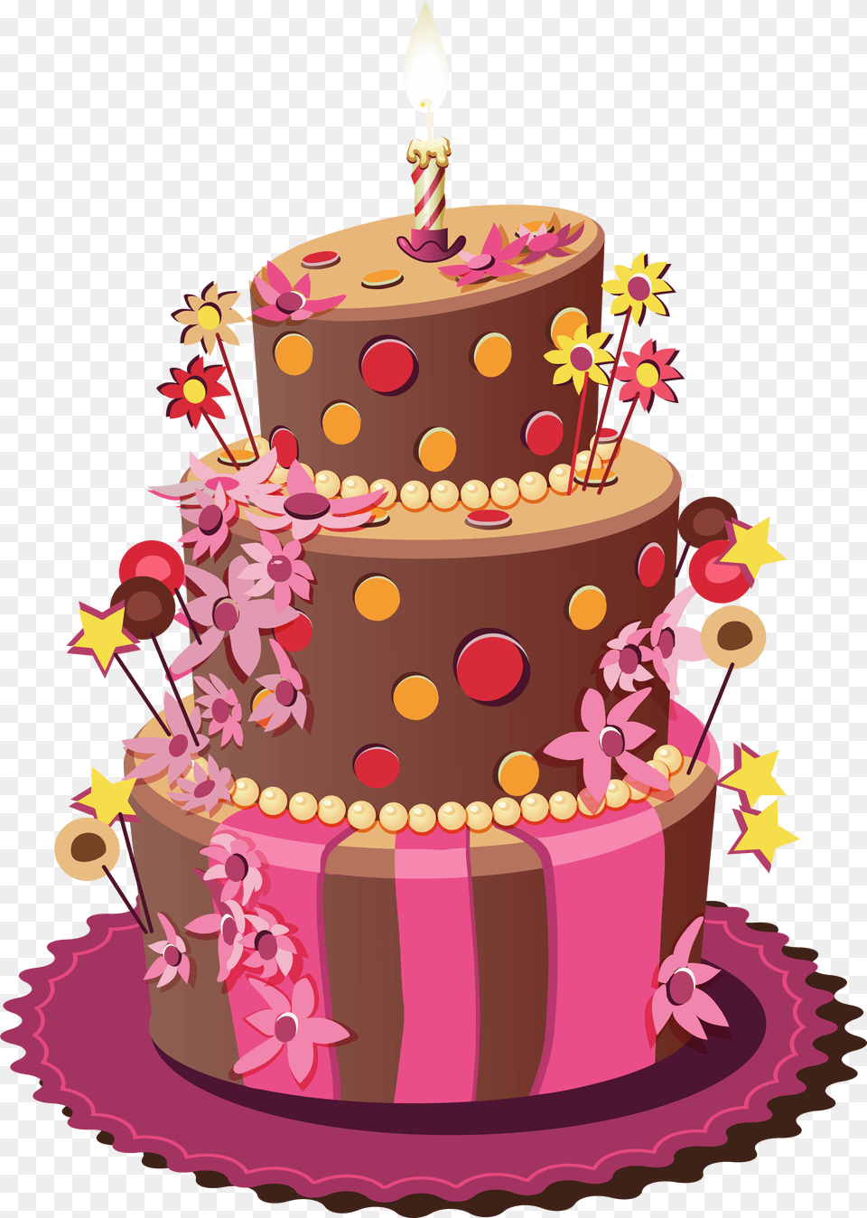 Clipart Spring Cake Birthday Cake File, Birthday Cake, Cream, Dessert, Food Free Png Download