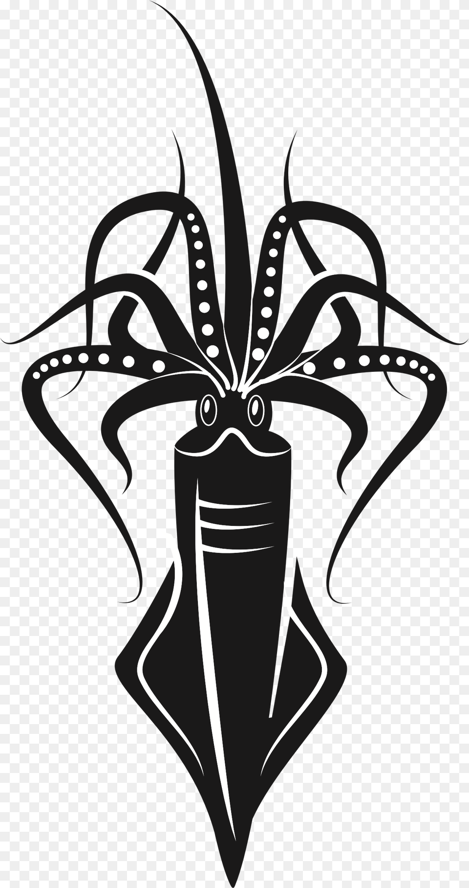 Clipart Squid Black, Animal, Food, Sea Life, Seafood Free Transparent Png