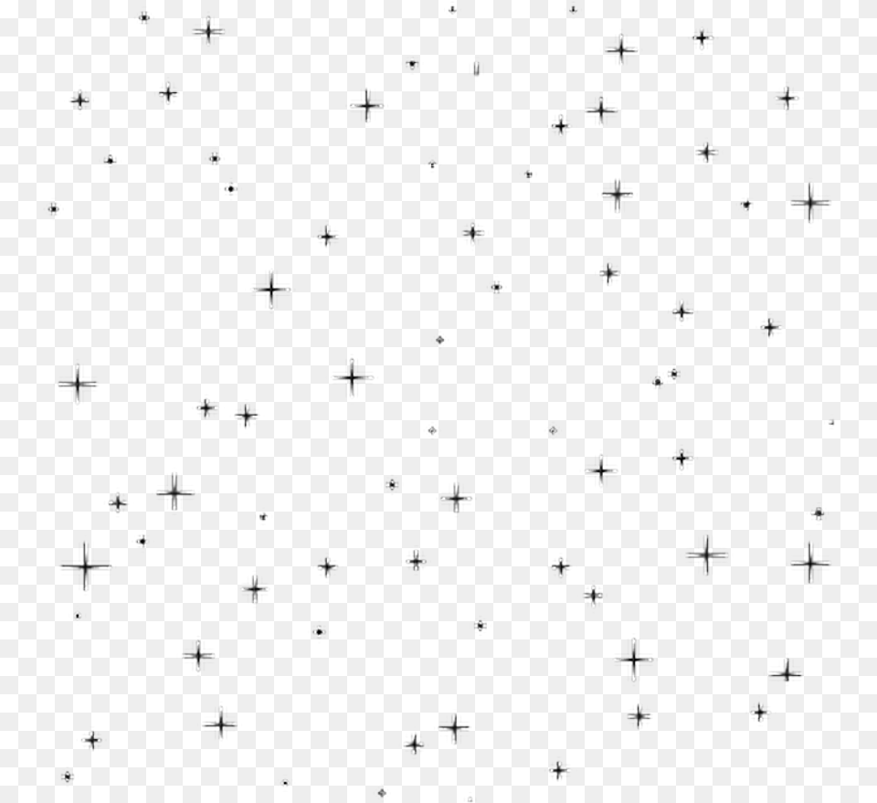 Clipart Star Aesthetic Black And White, Nature, Night, Outdoors, Starry Sky Png