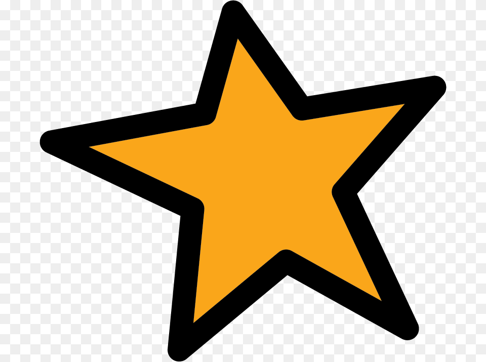 Clipart Star Orange Orange Star Clipart, Star Symbol, Symbol, Cross Free Png Download