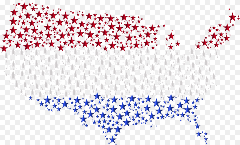 Clipart Stars Clear Background Usa Blue And Red Map, Flag, Pattern, Accessories, Symbol Free Png Download