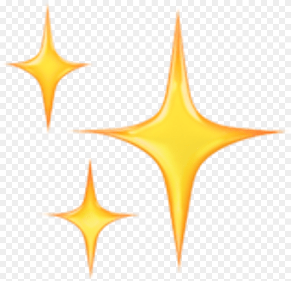 Clipart Stars Emoji Sparkle Emoji, Symbol, Animal, Person, Sea Life Free Png
