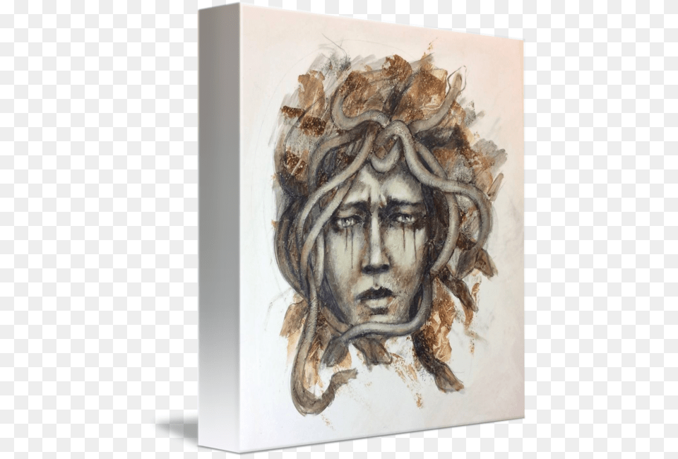 Clipart Stock Sculpture Drawing Medusa Gorgon Medusa, Art, Painting, Face, Head Png