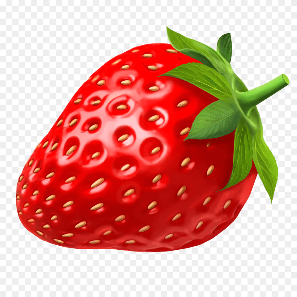 Clipart Strawberry Embroidery Strawberry, Berry, Food, Fruit, Plant Free Png Download