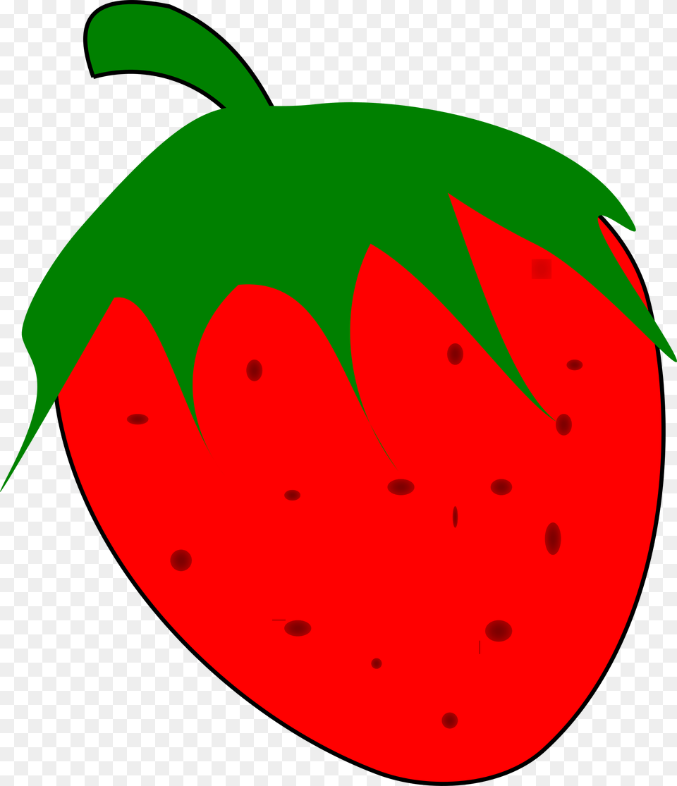 Clipart Strawberry Fresa Gambar Kartun Buah Stroberi, Produce, Plant, Fruit, Food Free Transparent Png
