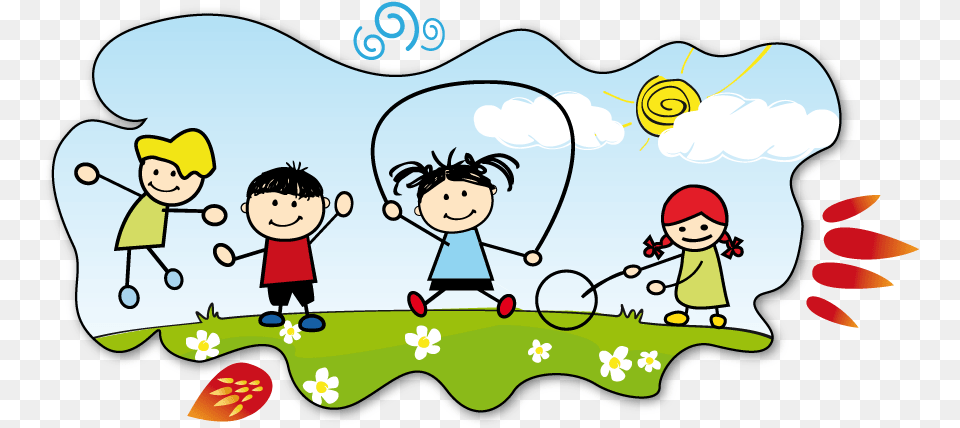 Clipart Summer Activity Children Playing, Baby, Person, Face, Head Png