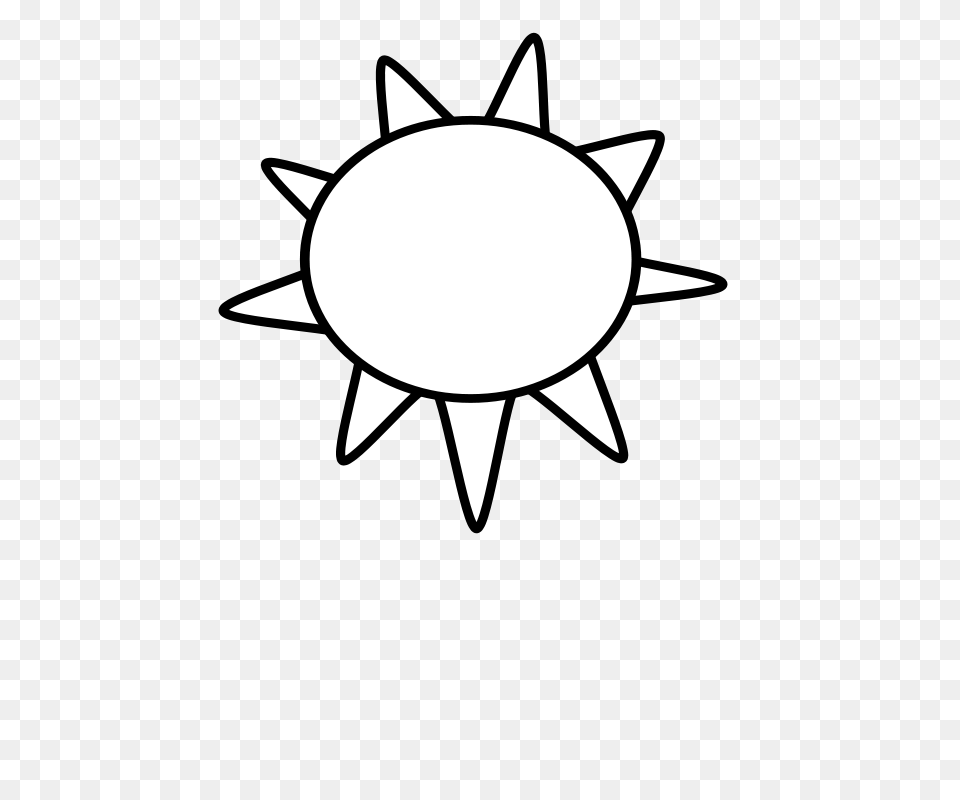 Clipart Sun Outline, Symbol, Animal, Fish, Sea Life Free Png Download