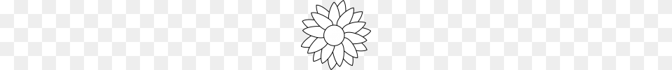 Clipart Sunflower Clipart Black And White Music Clipart, Dahlia, Daisy, Flower, Plant Png
