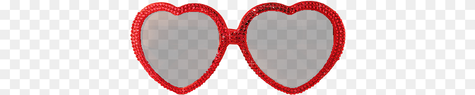 Clipart Sunglasses Red Heart Heart Shaped Sunglasses Transparent, Accessories Free Png