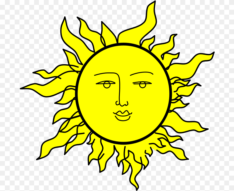 Clipart Sunshine Cartoon Sun With A Face, Head, Person, Logo, Baby Free Transparent Png