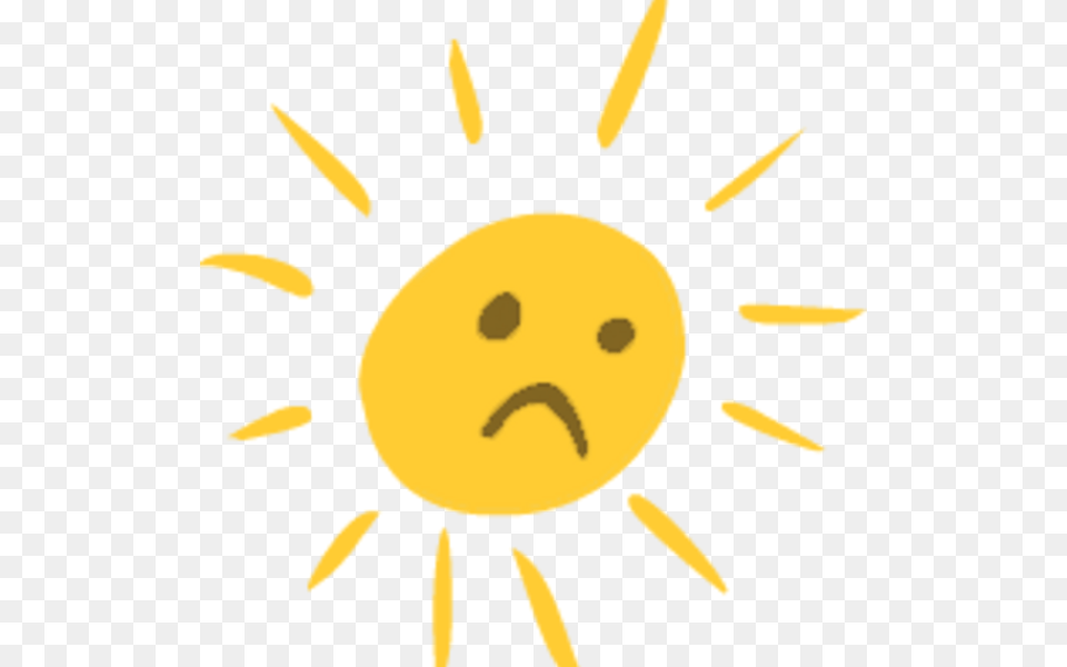 Clipart Sunshine Sad Sun Sad, Face, Person, Head, Flower Png