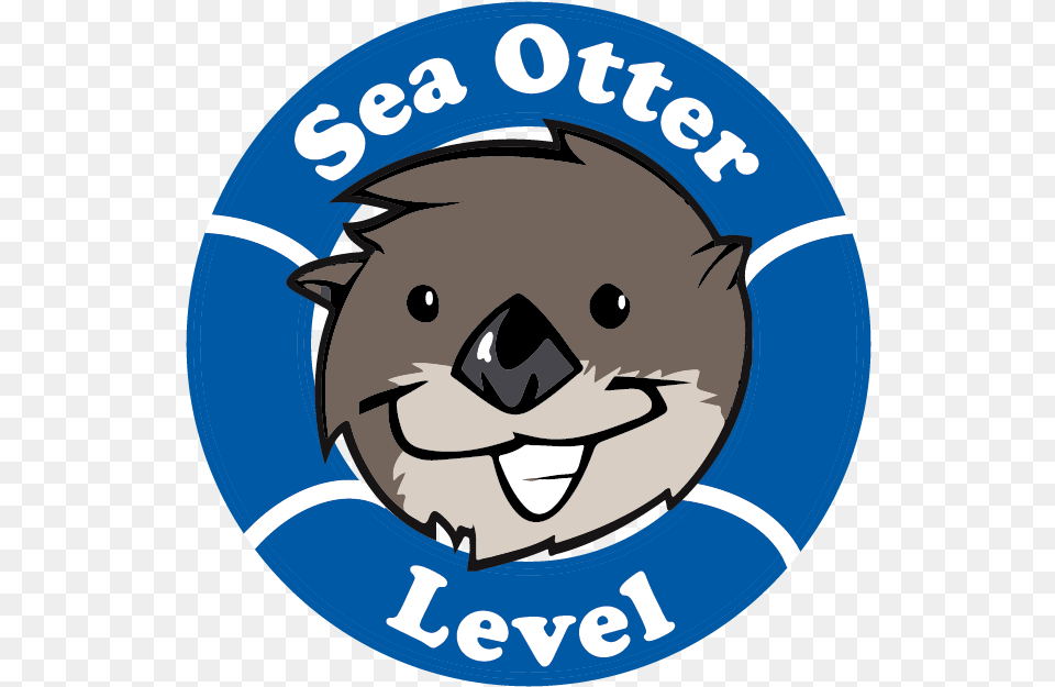 Clipart Swimming Sea Otter Aperture Science Logo, Badge, Symbol, Baby, Face Free Png Download