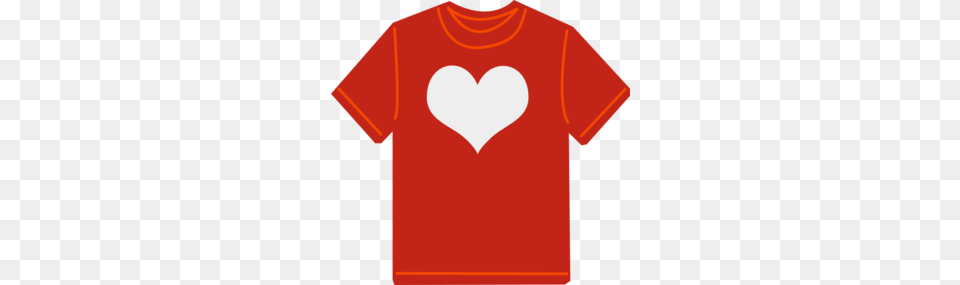 Clipart T Shirt, Clothing, T-shirt, Heart Free Transparent Png