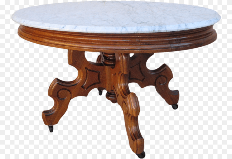 Clipart Table Table Top Antique Wood And Marble Coffee Table, Coffee Table, Dining Table, Furniture, Tabletop Png Image
