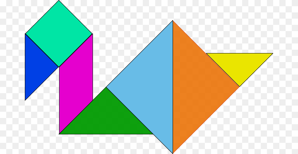 Clipart Tangram Yves Guillou, Triangle Free Png Download