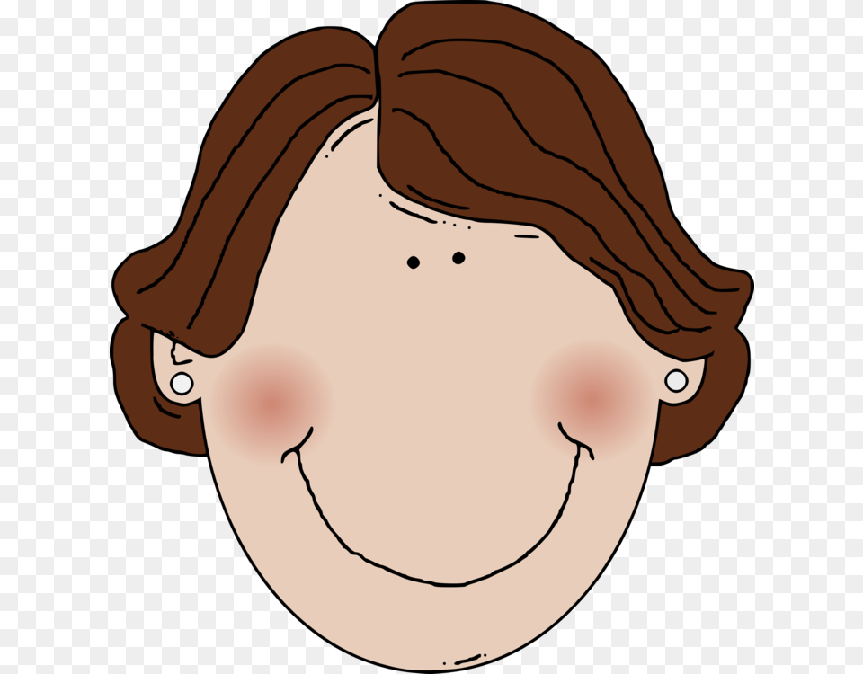 Clipart Teacher Brown Hair Short Brown Hair Clipart, Head, Person, Face, Baby Free Transparent Png