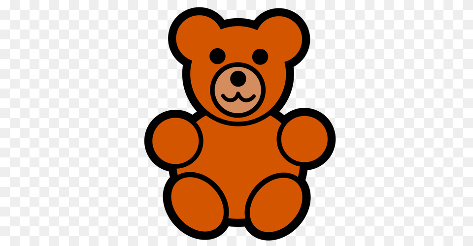 Clipart Teddy Bear Outline, Teddy Bear, Toy, Animal, Mammal Png