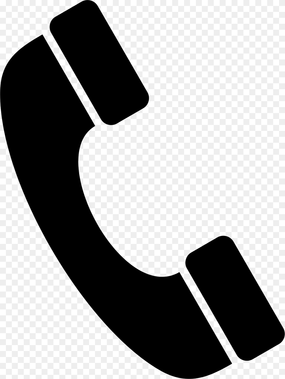 Clipart Telephone Phone Receiver Transparent Telephone Clipart, Gray Png