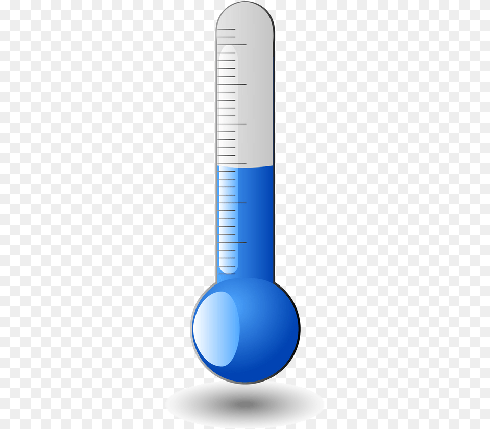 Clipart Thermometer Cool Temperature Termometro Azul, Cup, Cylinder, Smoke Pipe Free Png Download