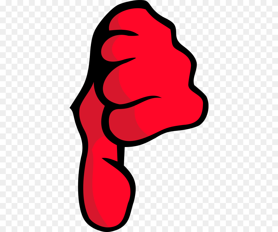 Clipart Thumbs Down Qubodup, Body Part, Hand, Person, Finger Png