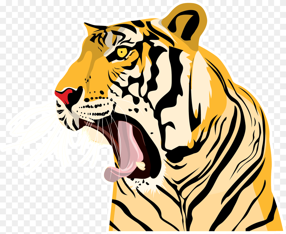 Clipart Tiger Roaring Tiger Name Photo Download, Animal, Lion, Mammal, Wildlife Free Png