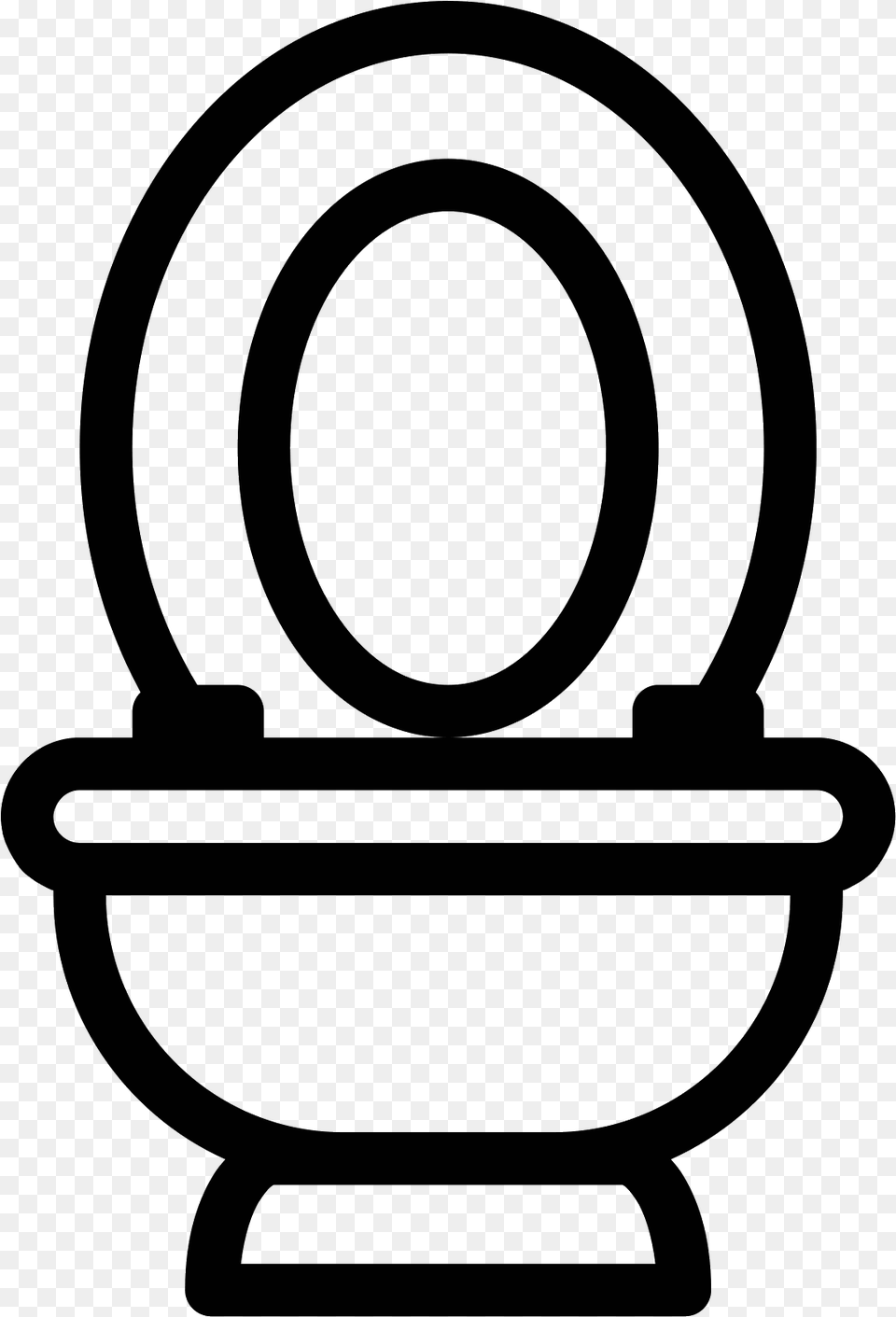 Clipart Toilet Bowl Icon, Gray Free Transparent Png
