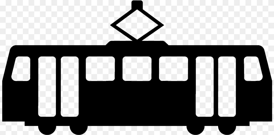 Clipart Train Icon Trams Crossing Ahead Sign, Gray Free Png