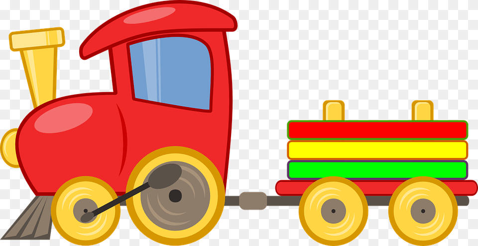 Clipart Train Toy Train Train Toy Clip Art, Bulldozer, Machine, Transportation, Vehicle Free Png