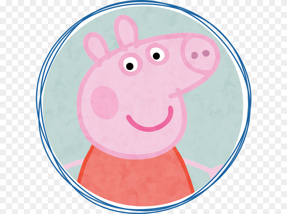 Clipart Transparent Background Peppa Pig, Disk, Animal, Mammal Png Image